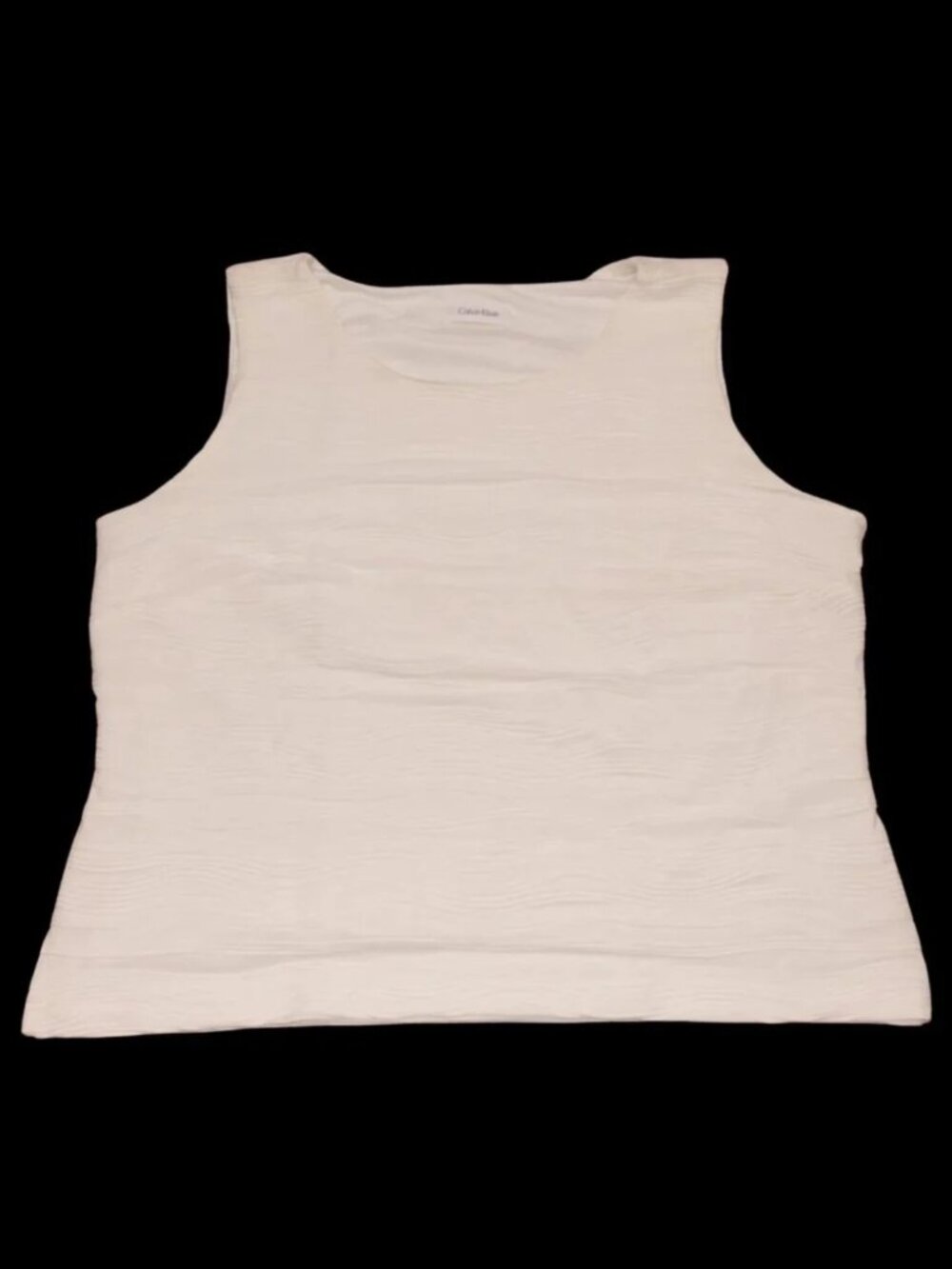 Calvin Klein Women's Sleeveless White Shirt SLTC158A NWT Size 2X